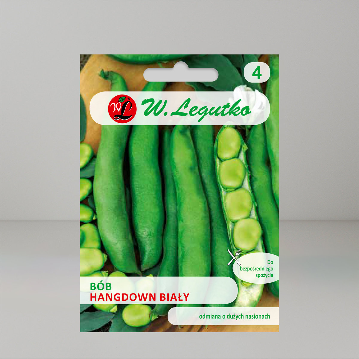 Nasiona Bób Hangdown Biały 50g - W.Legutko