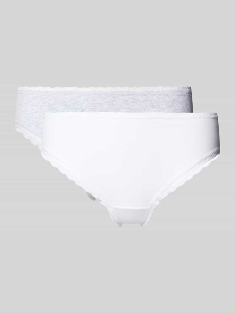 Figi z obszyciem koronką w zestawie 2 szt.