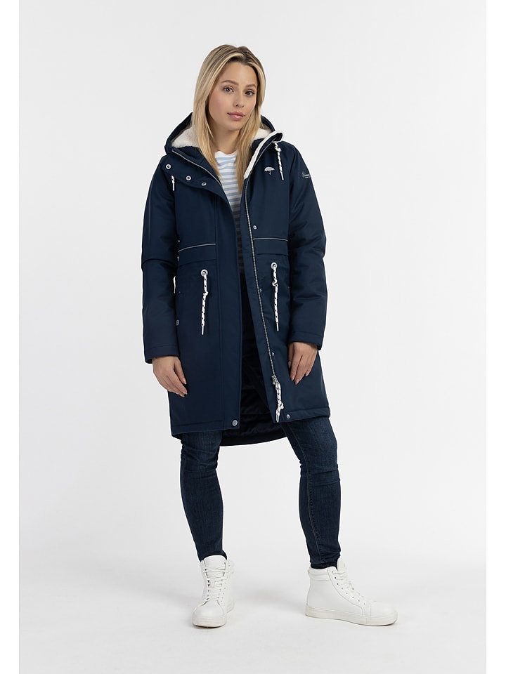 Schmuddelwedda Parka w kolorze granatowym