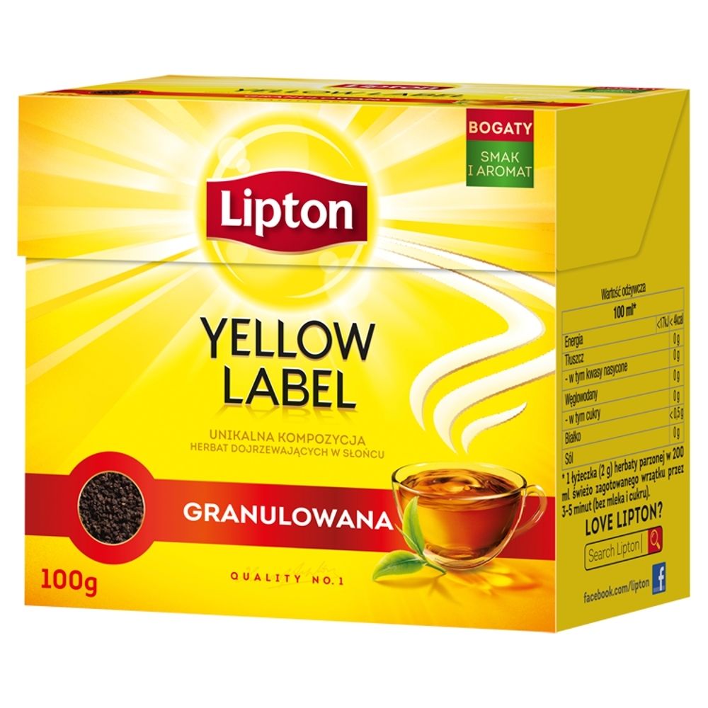 Herbata LIPTON Yellow Label 100 g