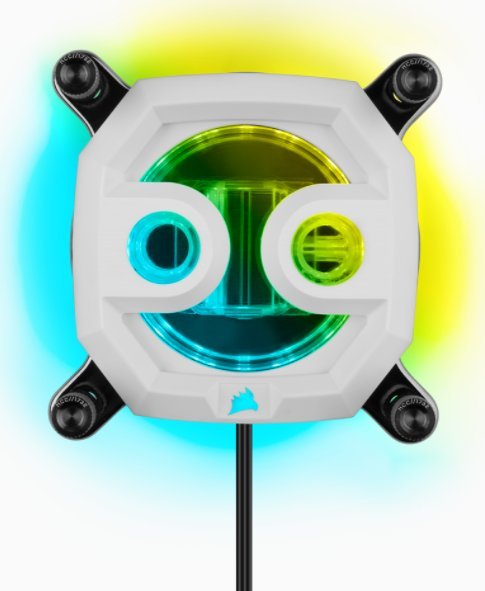 Corsair Corsair Hydro X Series XC7 RGB PRO CPU Wasserblock LGA 1200/1700, AM4 - weiß CX-9010016-WW