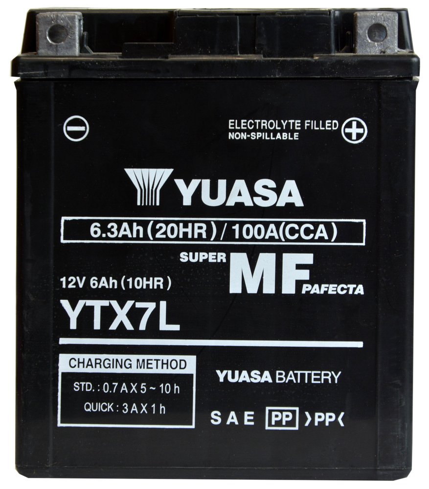 YUASA YTX7L MF AGM 6,3Ah 100A 12V P+ Akumulator motocyklowy