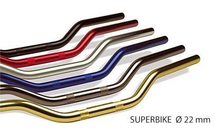 TRW LUCAS KIEROWNICA ALUM. 22MM SUPERBIKE SREBRNY