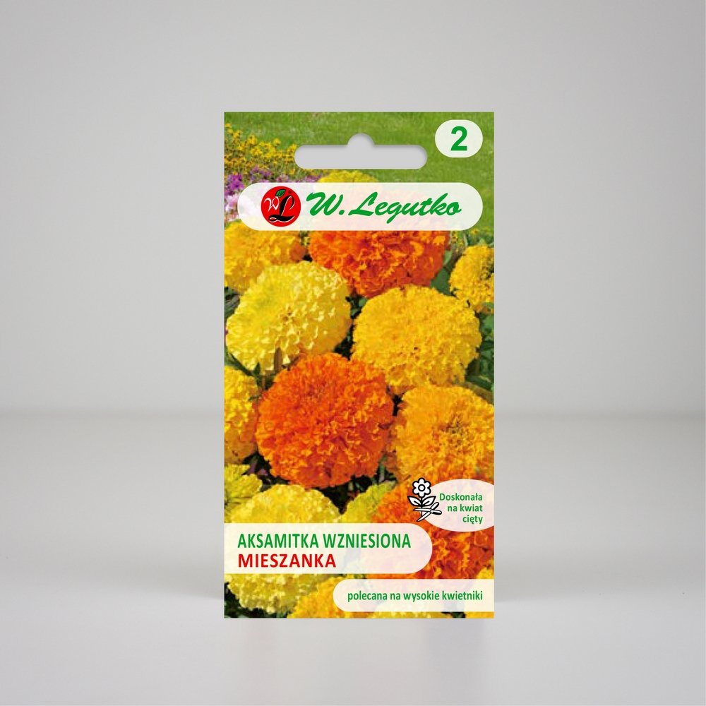 Aksamitka wzniesiona wysoka Mieszanka 1g - Nasiona - W. Legutko