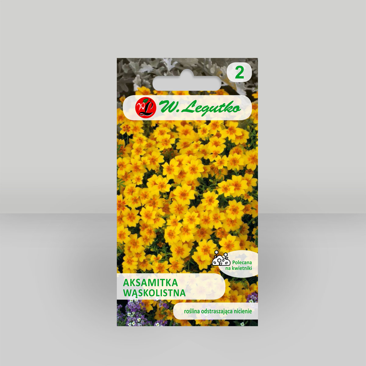 Aksamitka wąskolistna Golden Gem Żółta 0,3g - Nasiona - W. Legutko