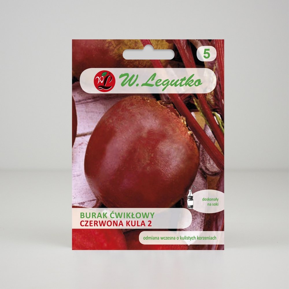Burak ćwikłowy Czerwona Kula 2 10g - Nasiona - W. Legutko