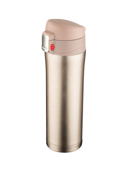 Kubek termiczny, termos LOCK różowy, szampański, 440ml, szybka wysyłka!