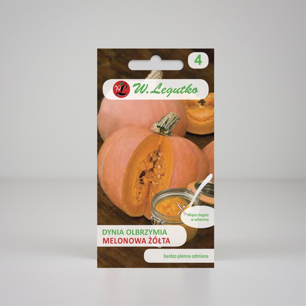 Dynia Olbrzymia Melonowa Żółta 3g - Nasiona - W. Legutko