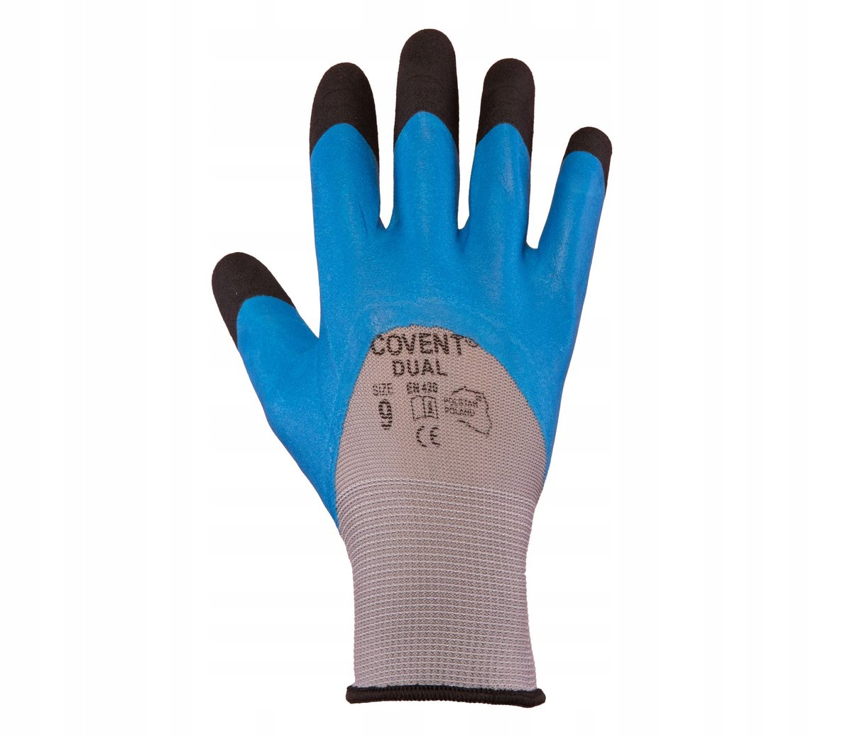 Rękawice COVENT DUAL powleczone pianką lateksową rozmiar 10 - XL 1 para