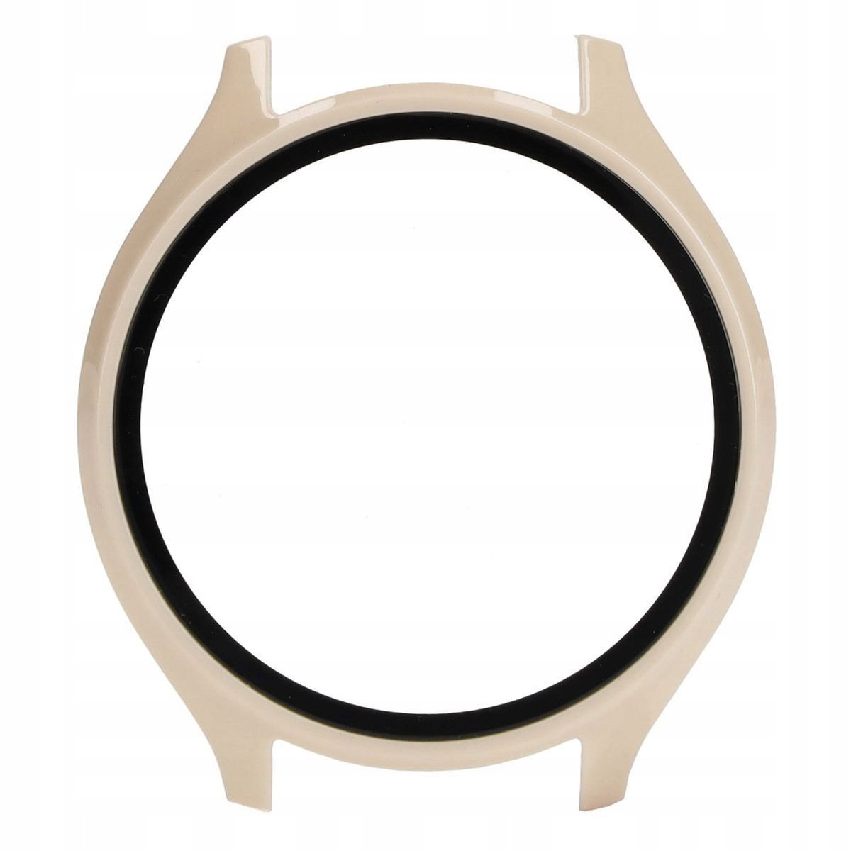 Etui Bizon Case+Glass Watch do Xiaomi Watch 2, beżowe