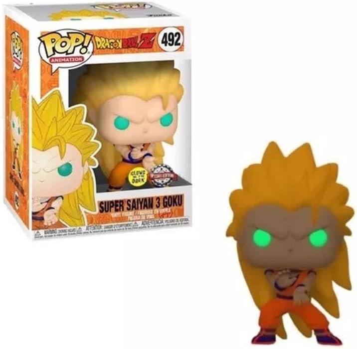 funko pop! dragonball z super saiyan 3 goku glow in the dark gitd exc