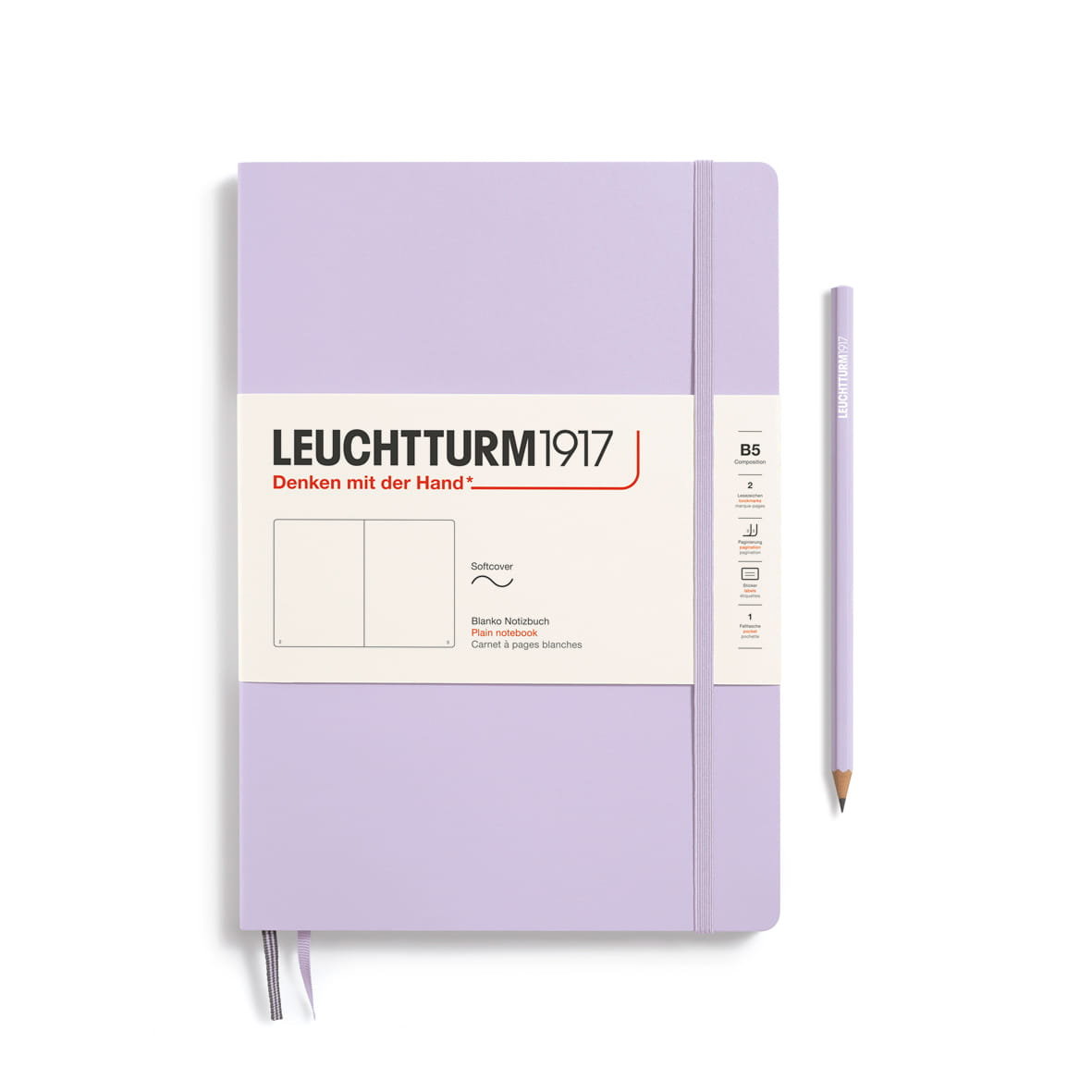 Notatnik Leuchtturm1917 Composition B5, Gładki, Lilac