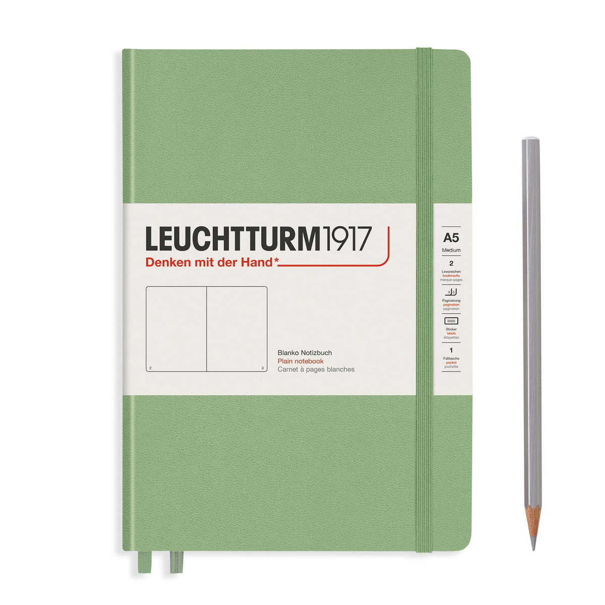 Notatnik Leuchtturm1917 Medium A5, Gładki, Sage
