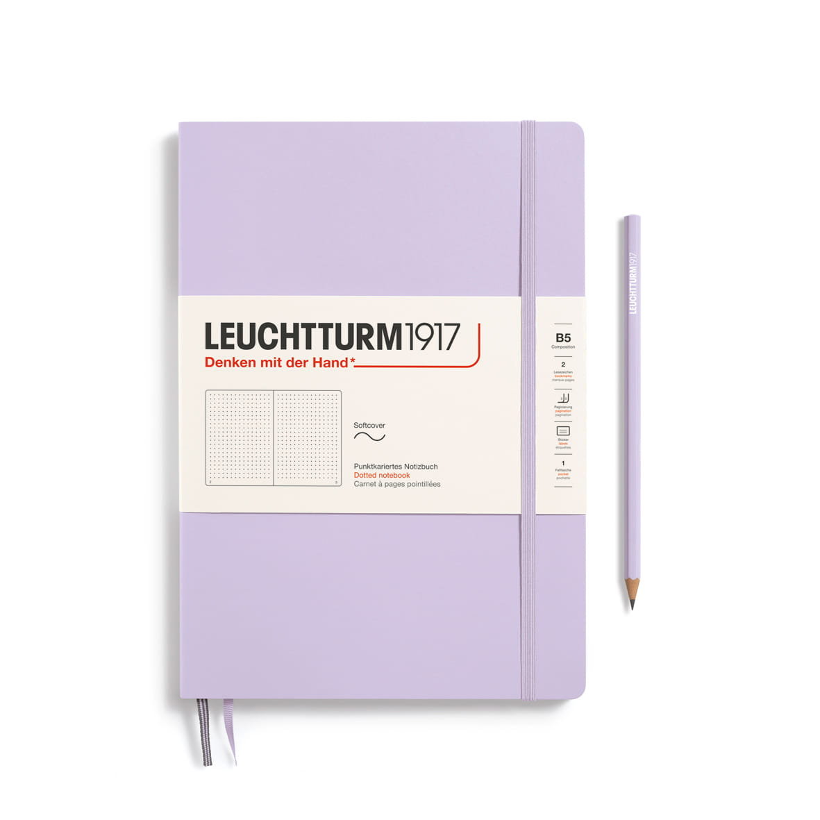 Notatnik Leuchtturm1917 Composition B5, Kropki, Lilac