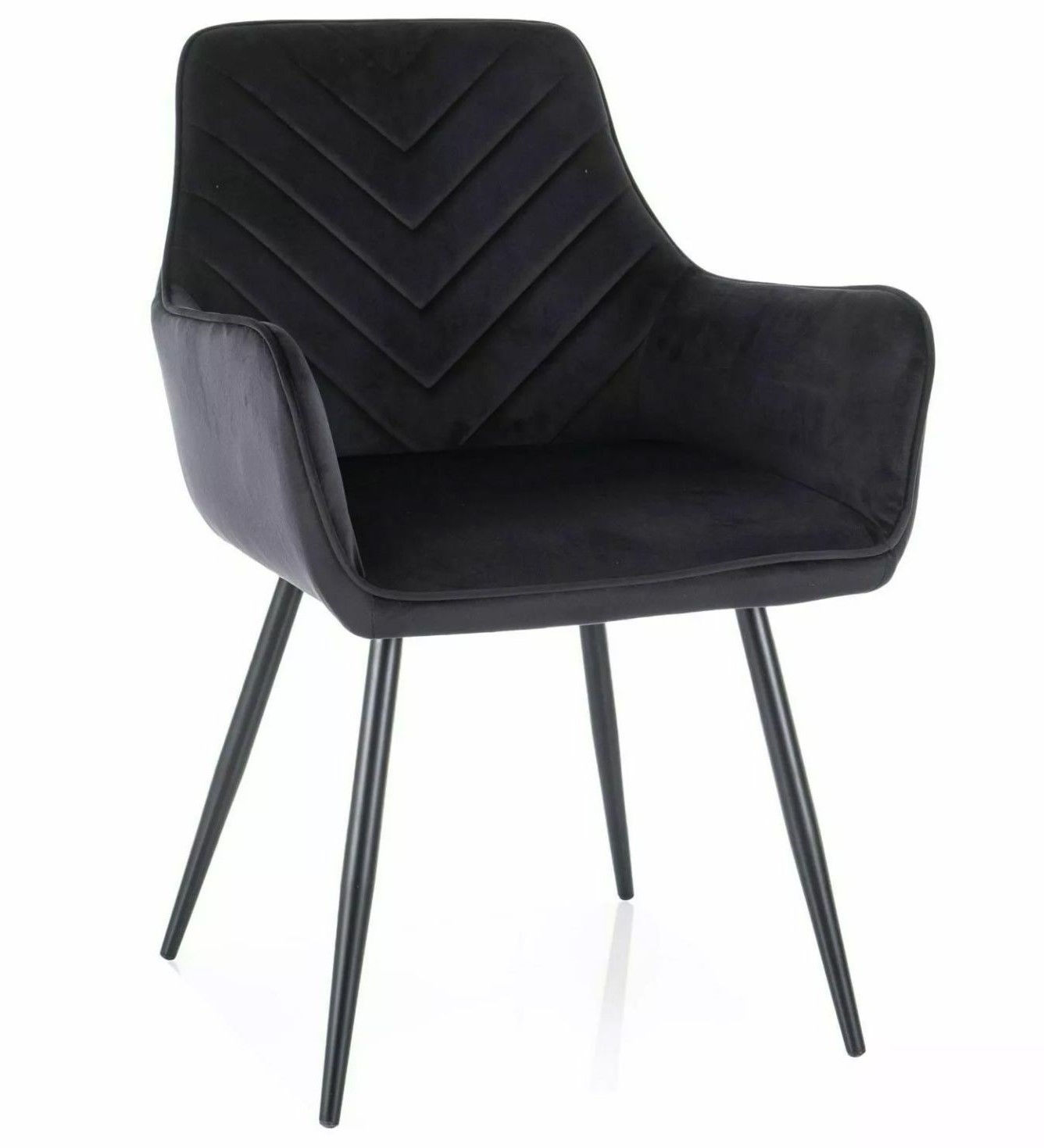 Krzesło Fig Velvet Czarny Bluvel 19