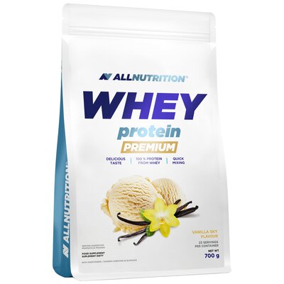 ALLNUTRITION Whey Protein Premium 700g  WANILIOWE NIEBO