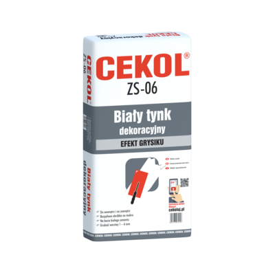 Cekol Biały tynk dekoracyjny ZS-06 5 kg
