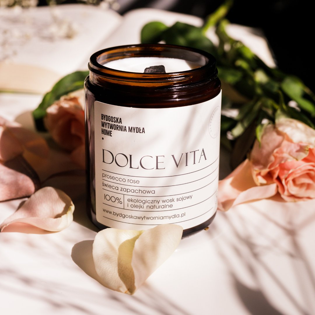 Bydgoska Wytwórnia Mydła Świeca sojowa Dolce Vita 180ml