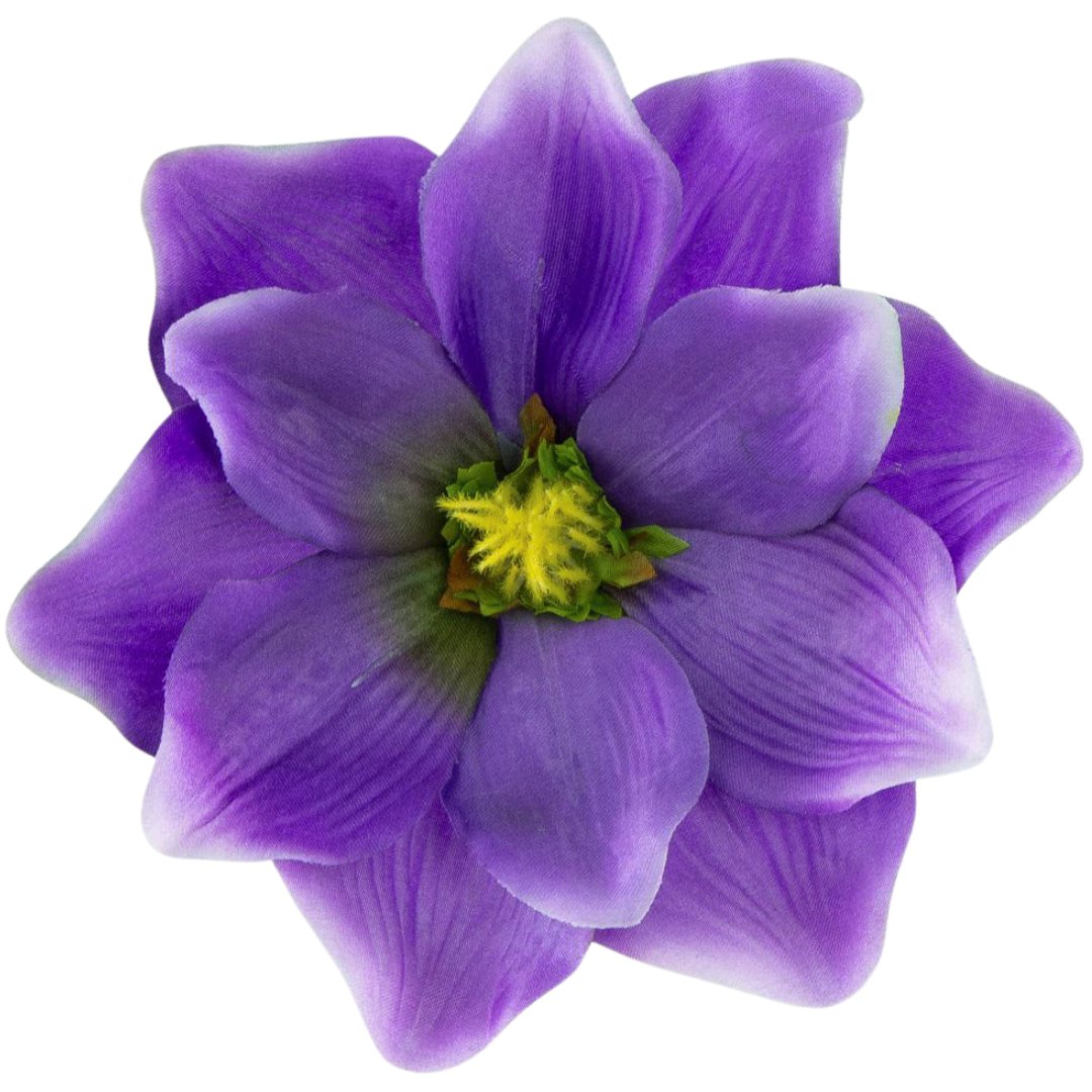 [w04270] Główka kwiatowa magnolia 18cm fioletowa