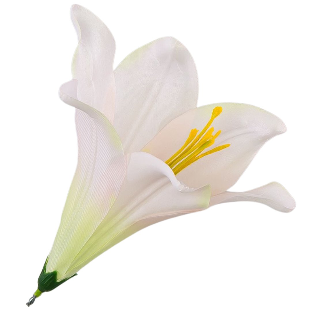[w04274] Główka kwiatowa lilia 16cm jasnoróżowa cieniowana