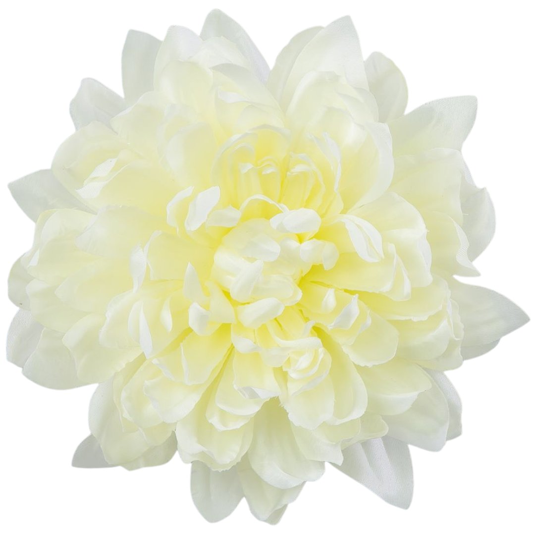 [w04165] Główka kwiatowa dalia kremowa 17cm