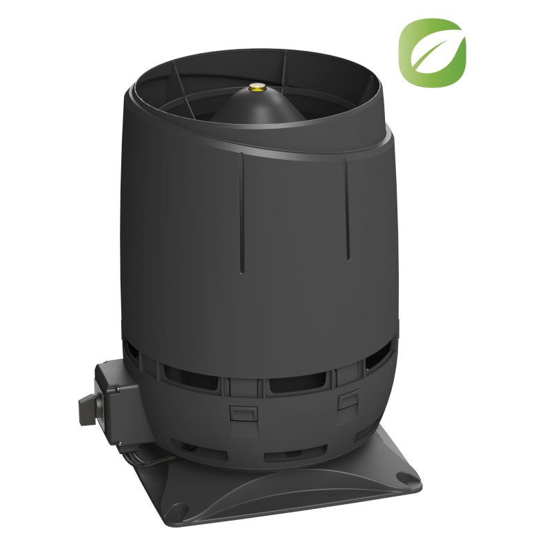 VILPE Wentylator Dachowy ECO160S WENT + Płyta Montażowa 300X300 Czarny - Specjalistyczny sklep - Raty 0% - Kup z PayPo i zapłać za 30 dni