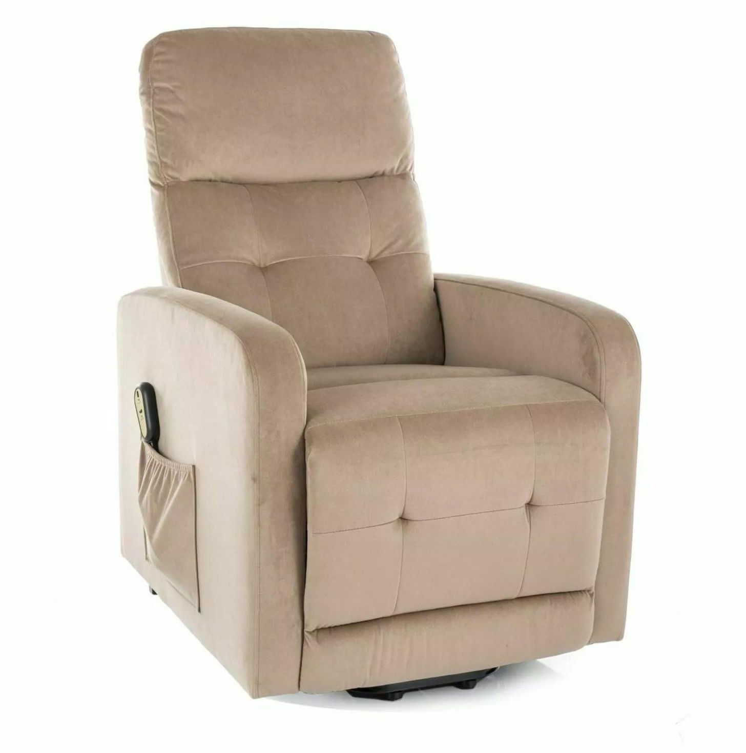 Fotel Rozkładany Otus II Velvet Beż Bluvel 28