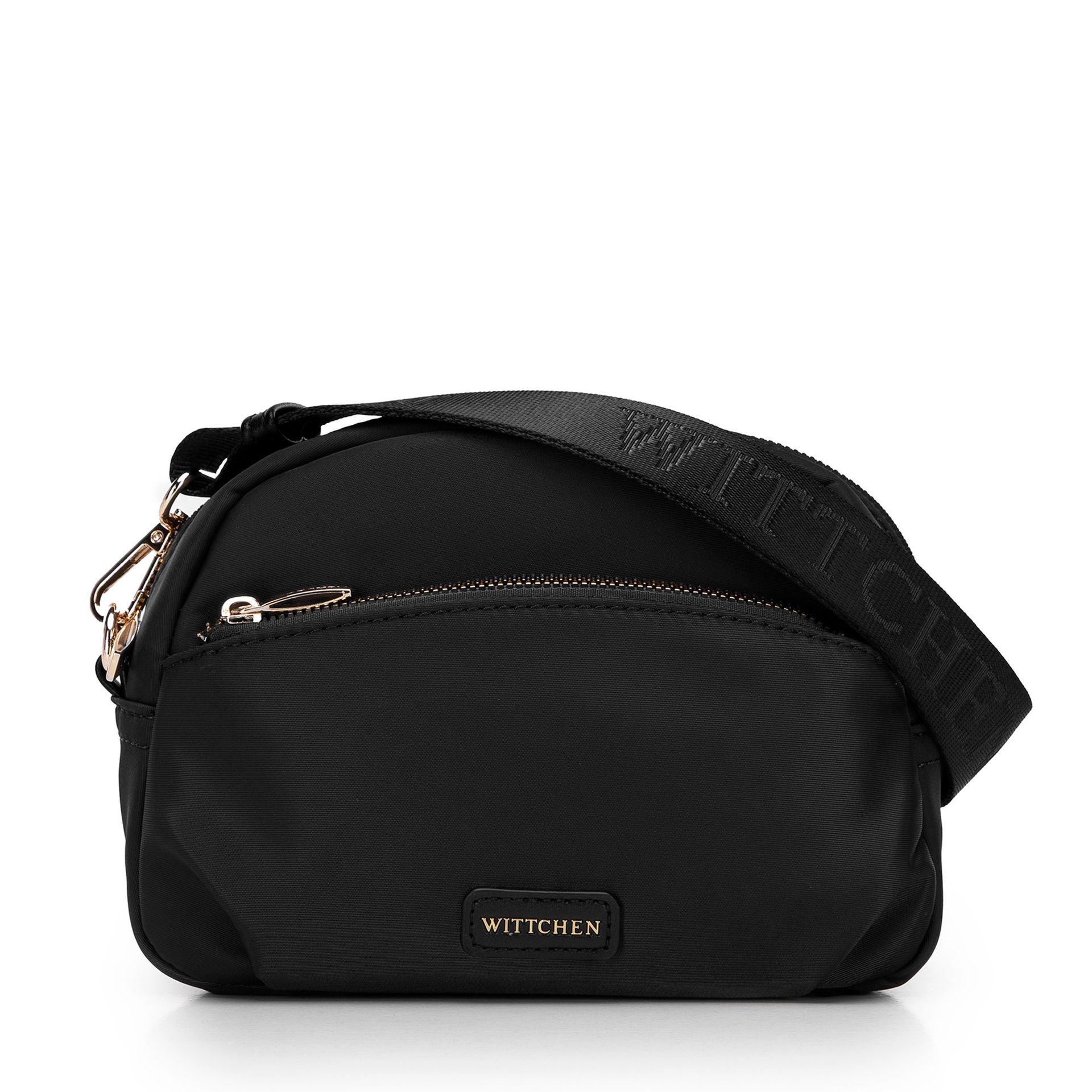 Damska torebka crossbody z nylonu czarna