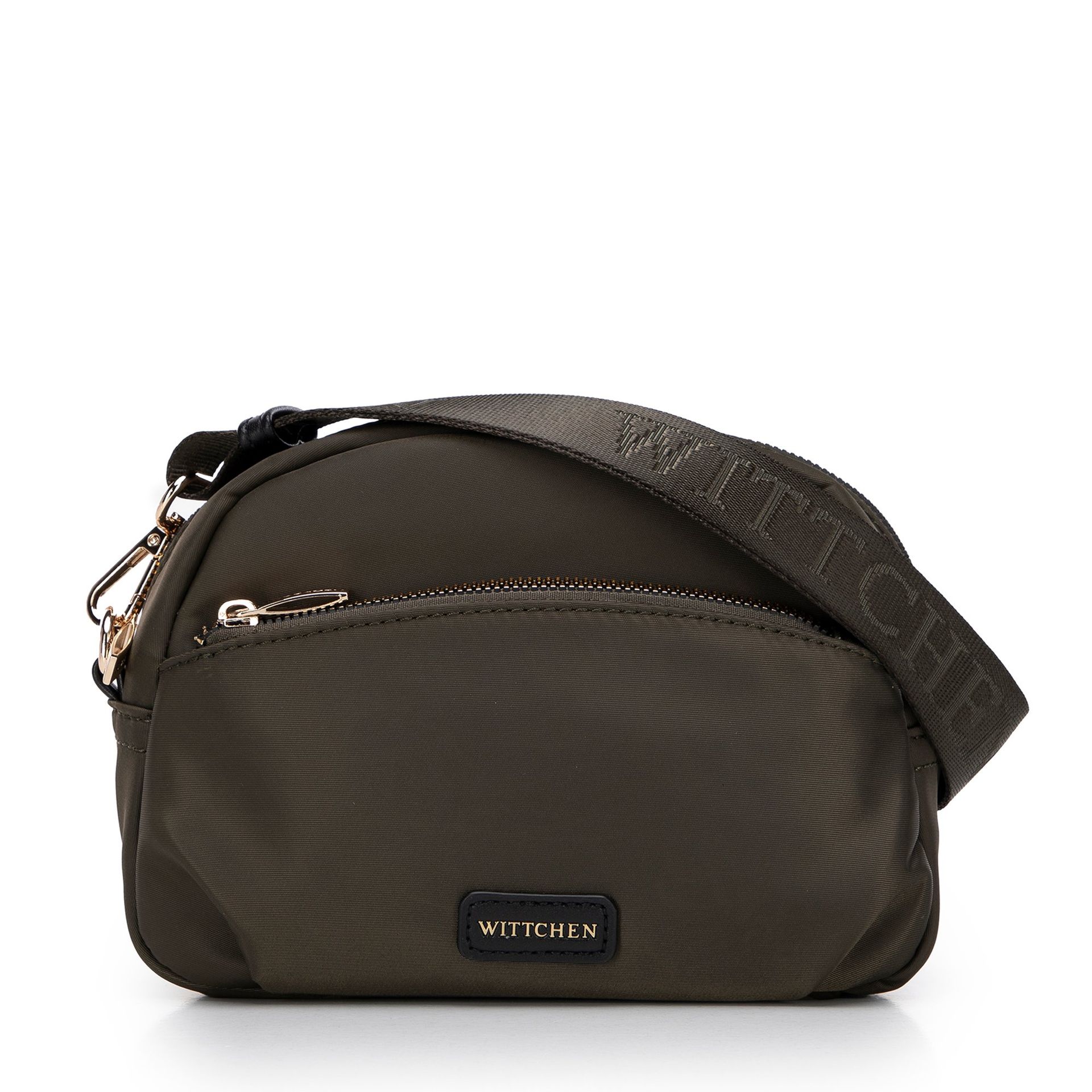 Damska torebka crossbody z nylonu zielona