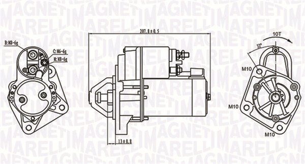 Rozrusznik Magneti Marelli 063721289010