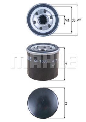 Filtr oleju Mahle OC 1566