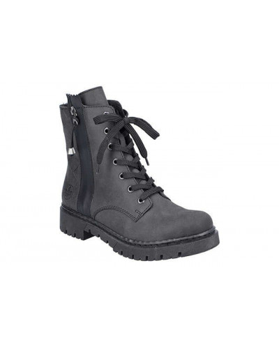 BOTKI RIEKER - 960252-01 CZARNY - Rieker