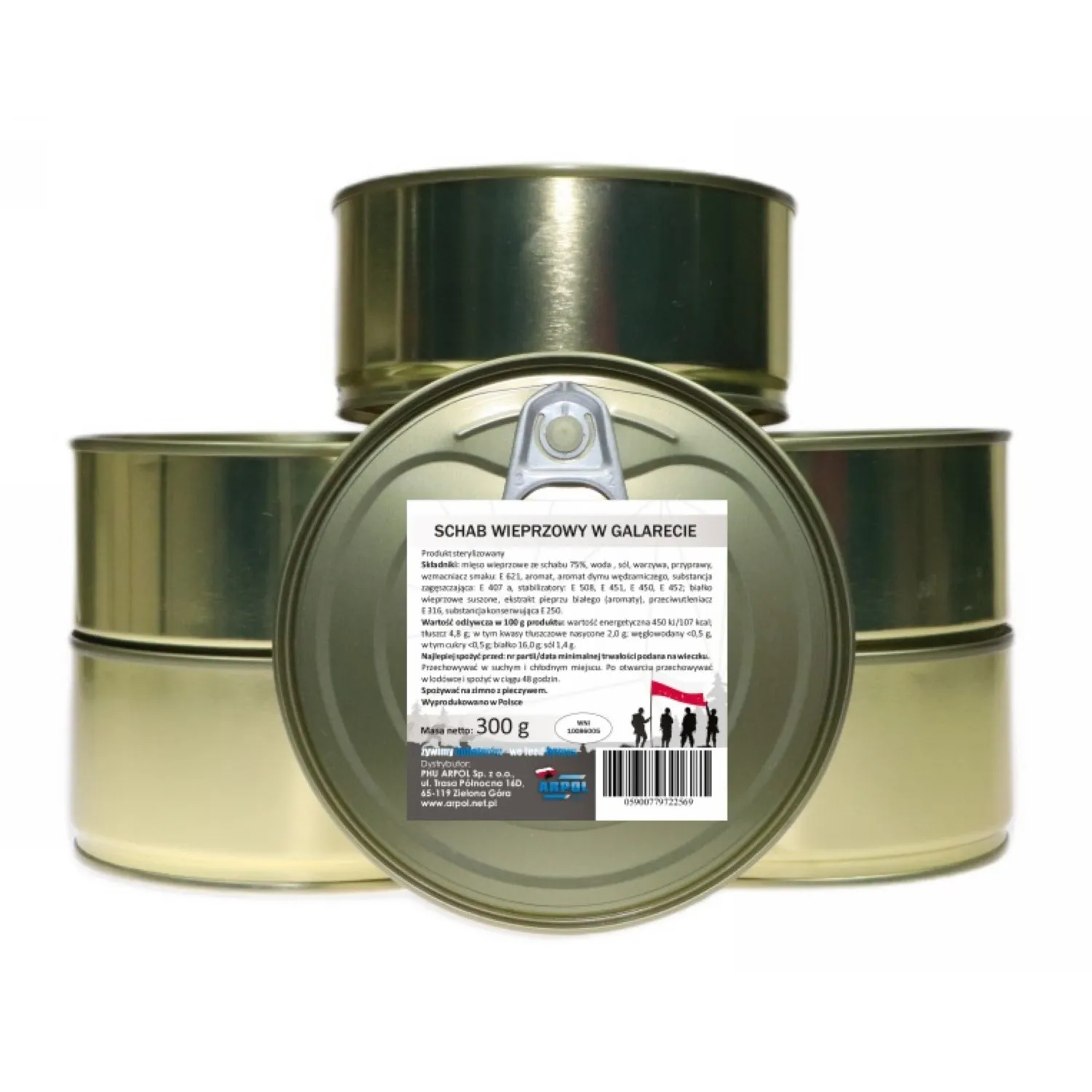 Schab wieprzowy w galarecie 300 g WOJSKOWY SMAK