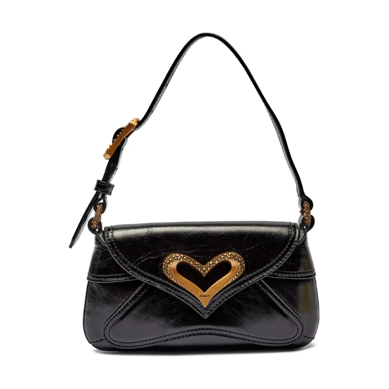 Pinko Skórzana torebka na ramię BABY