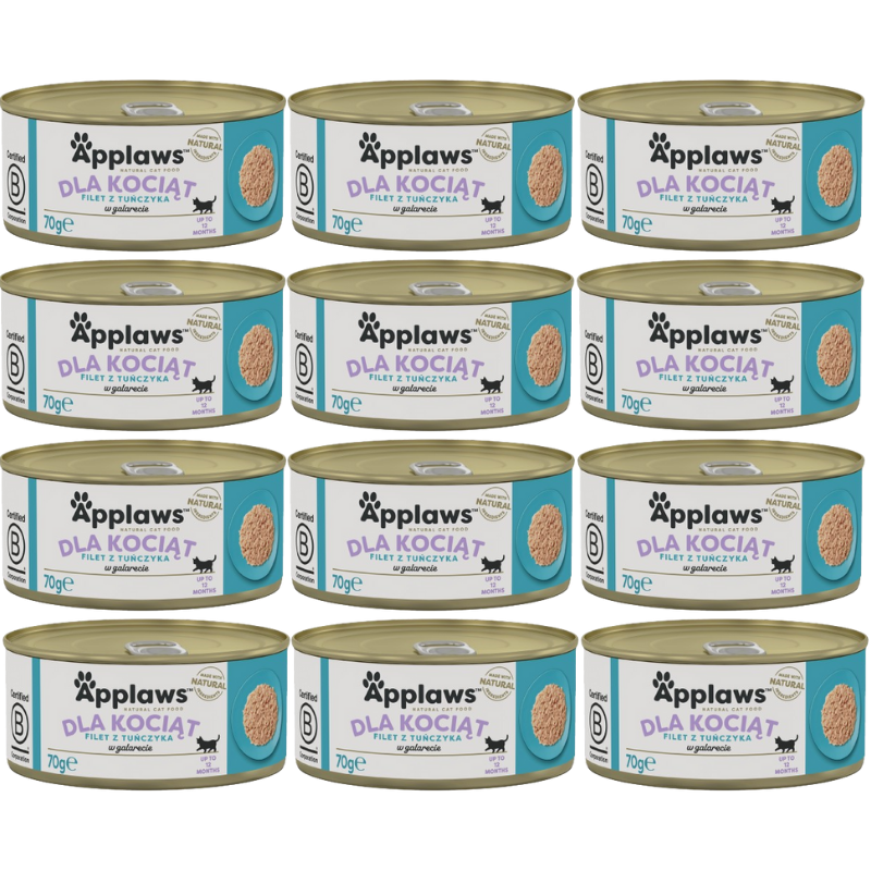 Applaws Cat Kitten Tuńczyk dla kociąt 12x70g PUSZKA