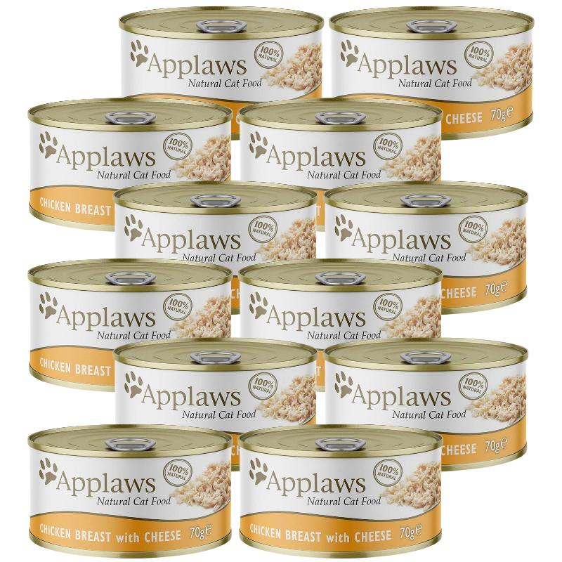 Applaws Cat Kurczak i Ser 12x70g PUSZKA