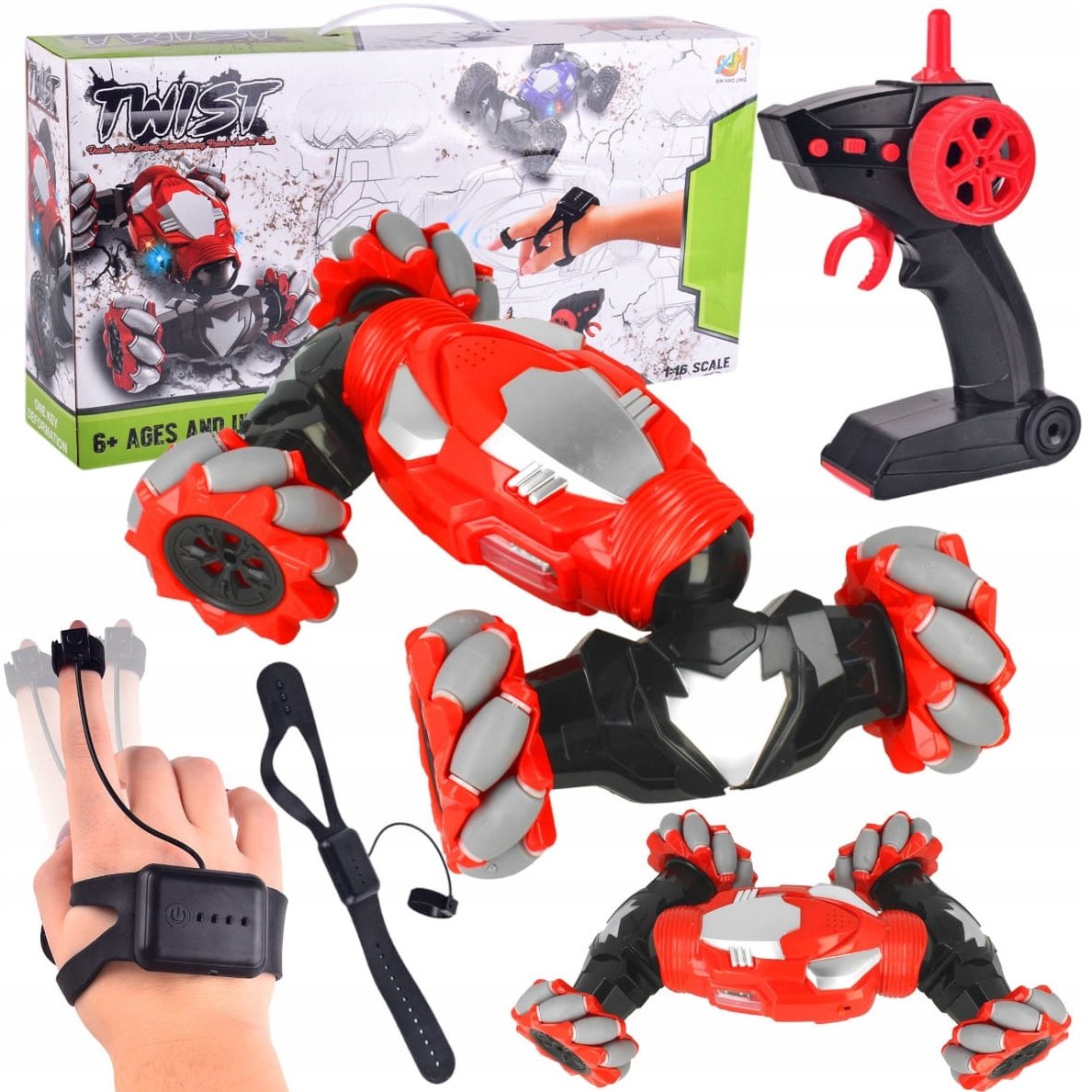 Samochód Rc Sterowany Ręką Gestami Akrobata Pilot