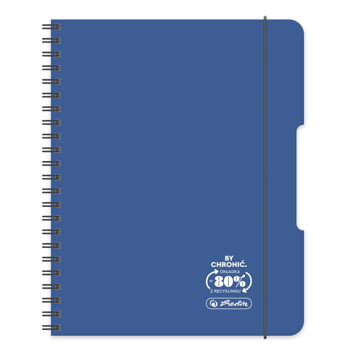 Herlitz, Kołobrulion, A4, 80k, Eco PP Ocean, Granatowy, Fsc