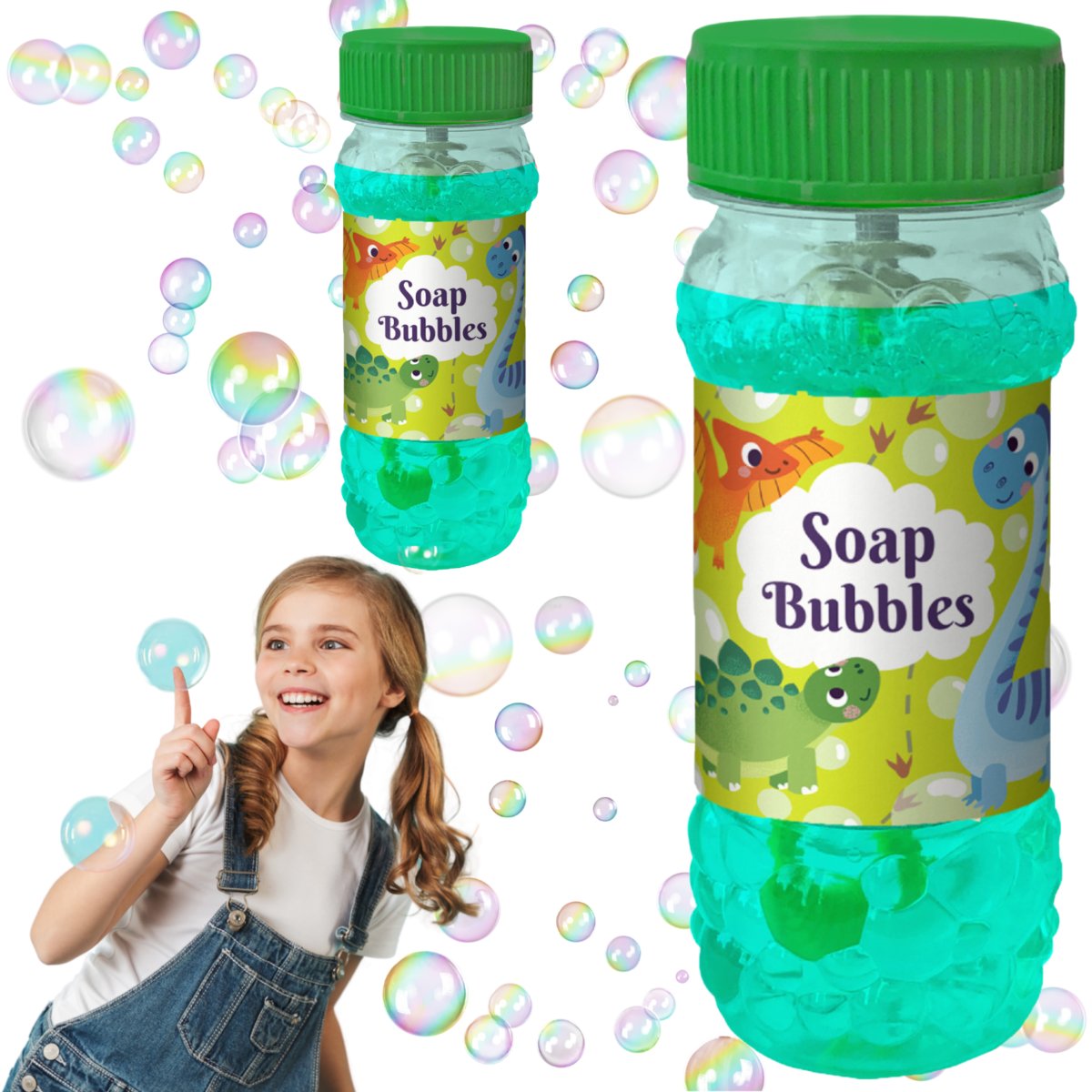 Płyn Do Tworzenia Baniek Mydlanych Dla Dzieci Ilustracja Dinozaury 145 Ml