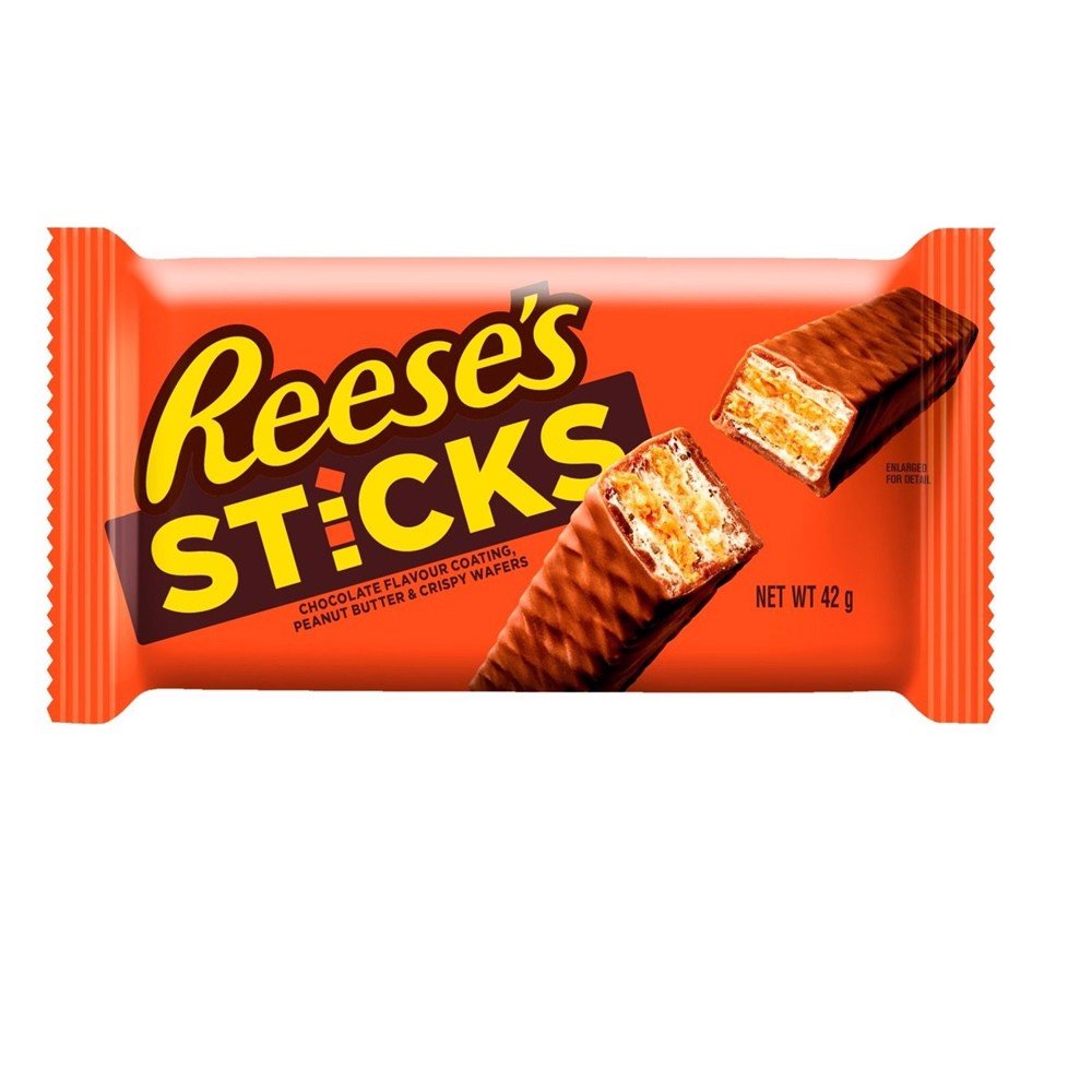 Reeses's Sticks Paluszki Waflowe Z Kremem Arachaidowym w Polewie 42g x20szt