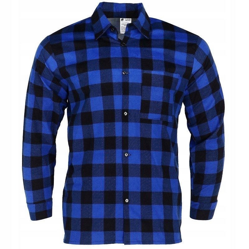Koszula flanelowa Polska PANTHER GITTER blue r. L