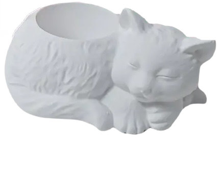 Figurka,doniczka-kot