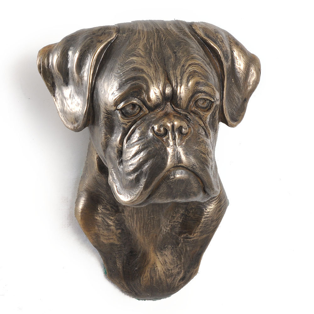 Bokser, Boxer II - statuetka psa, wiszące popiersie, unikatowa ozdoba dla miłośnika psów marki Art-Dog