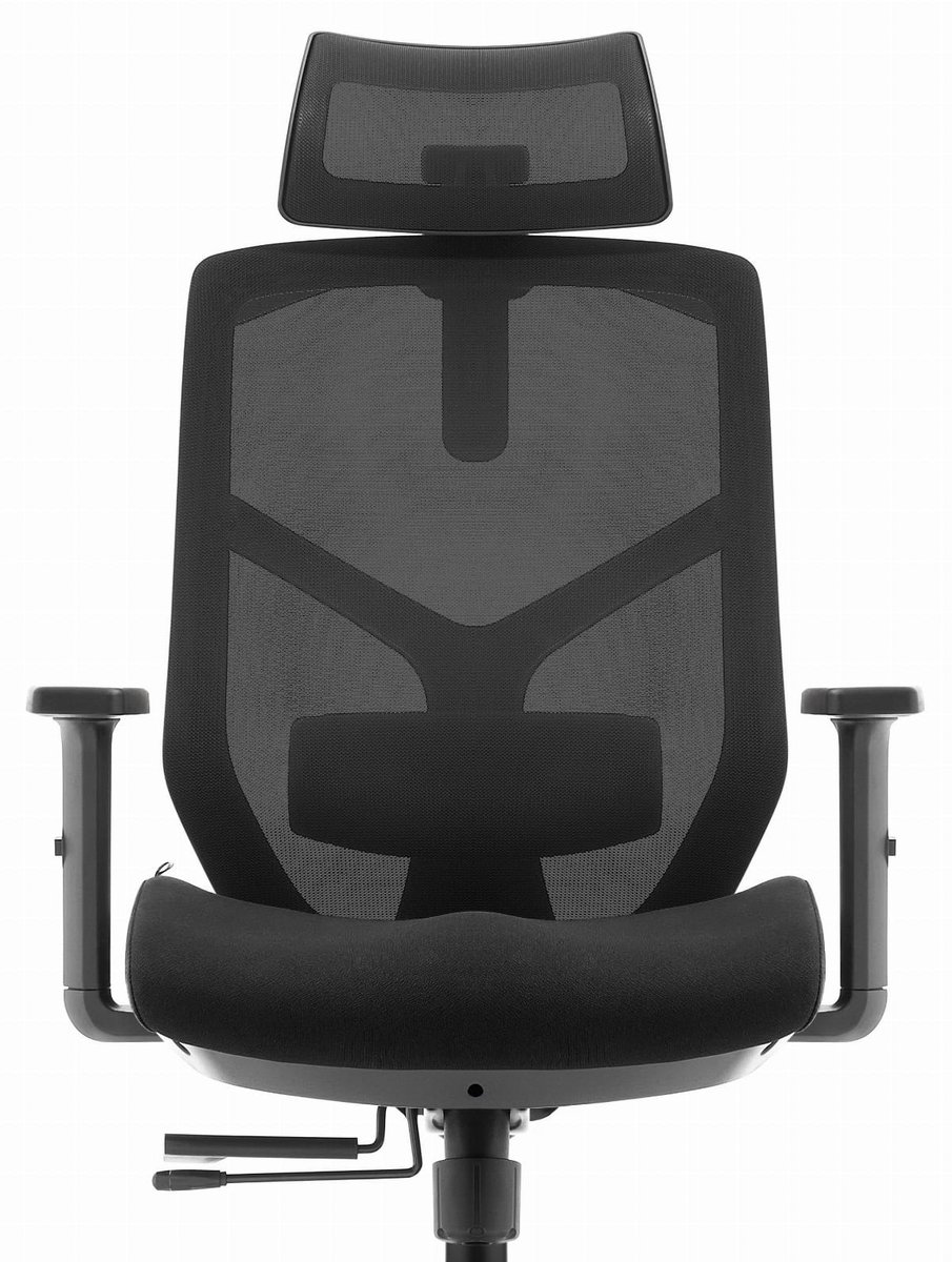 Fotel biurowy ergonomiczny obrotowy Hell's Chair HC- 1052 PLUS Czarny TKANINA