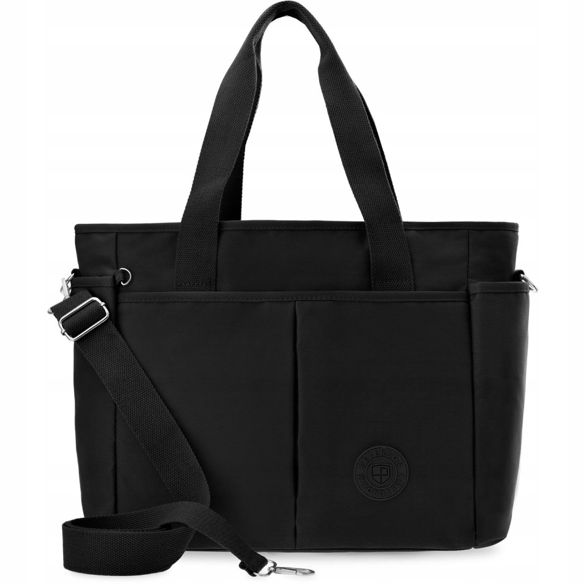 Torba damska peterson miejska duża torebka pojemna shopper z kieszonkami a4