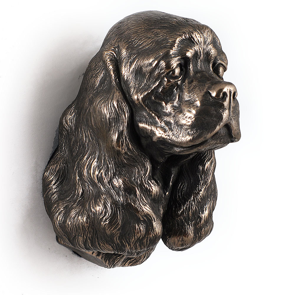 Cocker spaniel amerykański - statuetka psa, wiszące popiersie, unikatowa ozdoba dla miłośnika psów marki Art-Dog