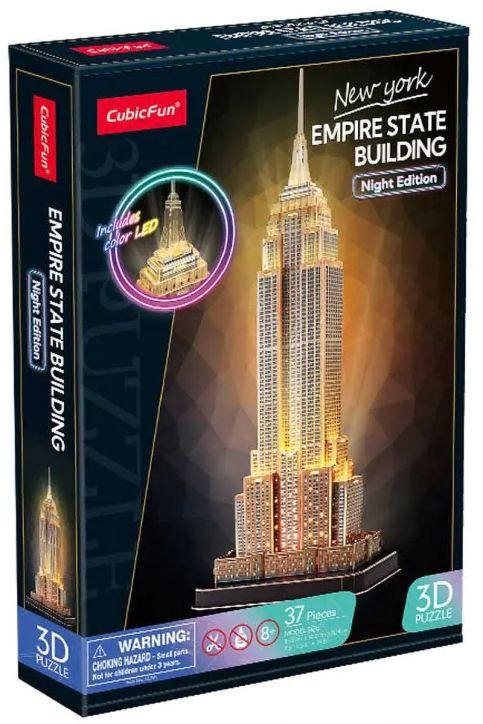 Cubic Fun Puzzle 3D Empire State Building (wersja nocna)