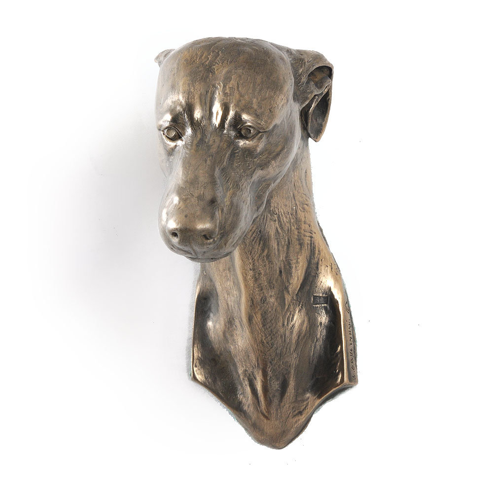 Greyhound, Chart angielski - statuetka psa, wiszące popiersie, unikatowa ozdoba dla miłośnika psów marki Art-Dog
