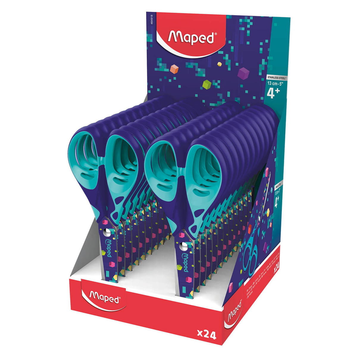 Maped Nożyczki szkolne Pixel 13 cm display (24)