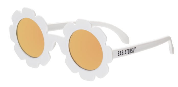 Okulary przeciwsłoneczne The Daisy White Flower Polarized Gold Lens - Rozmiar : 3+ Babiators